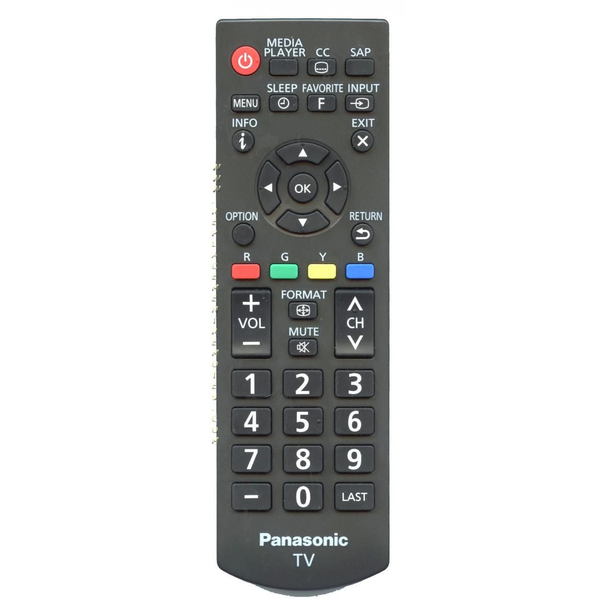 Control remoto para televisor Panasonic TZZ00000845A