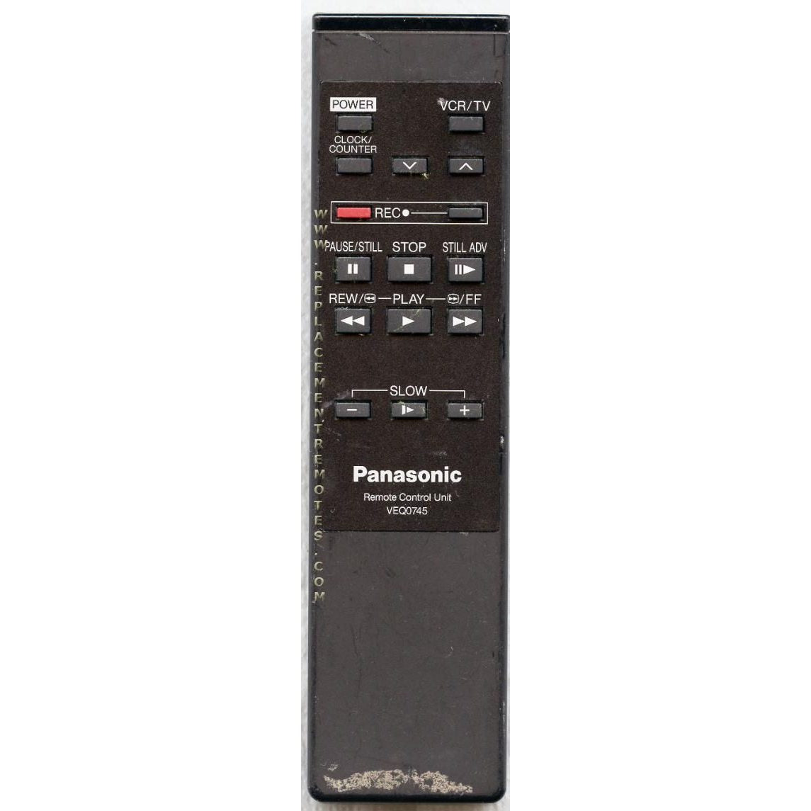 Panasonic VEQ0745 VCR Remote Control