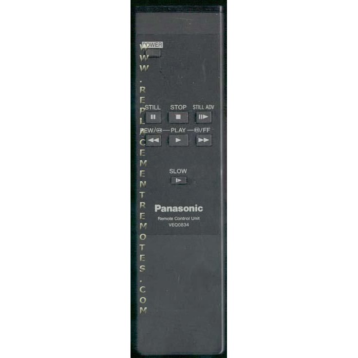 Panasonic VEQ0834 VCR Remote Control