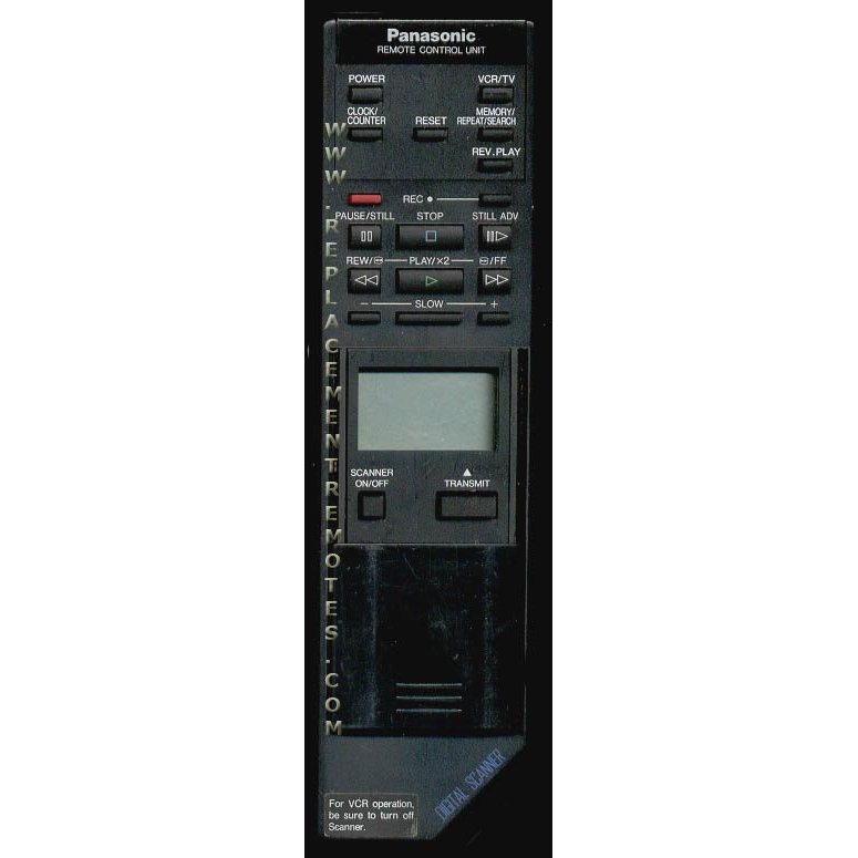 Panasonic VEQ0964 VCR Remote Control