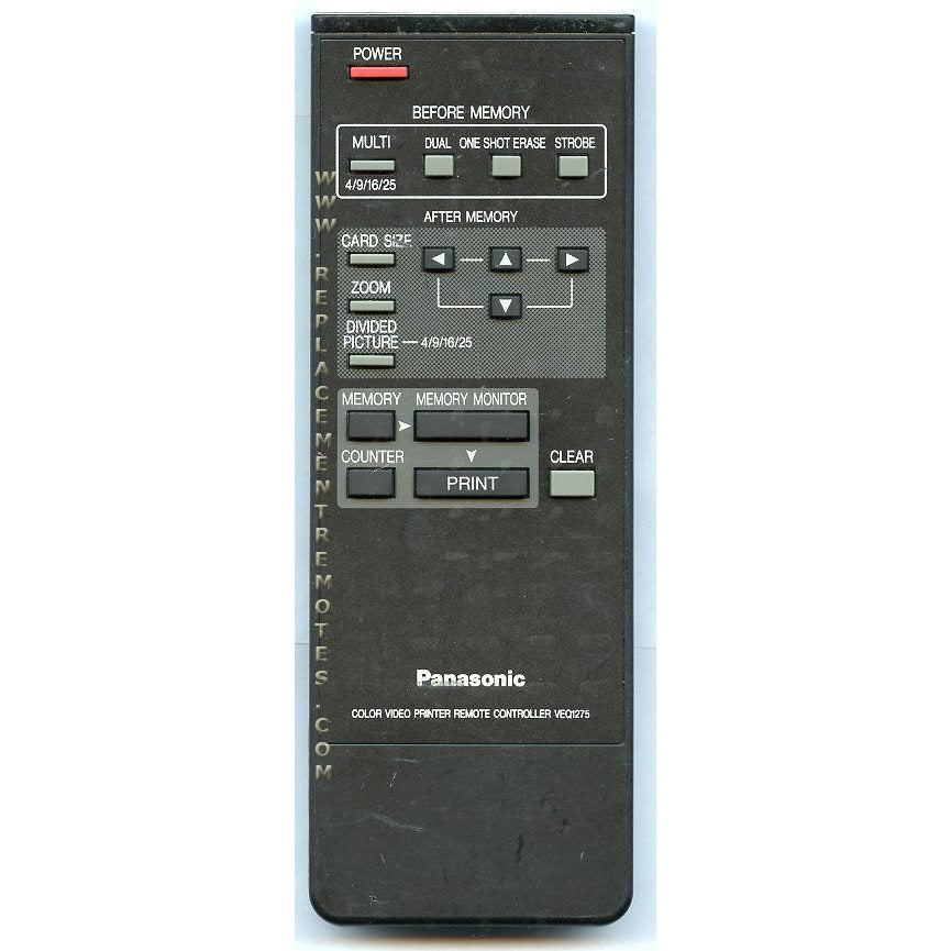 Panasonic VEQ1275 Consumer Electronics Remote Control