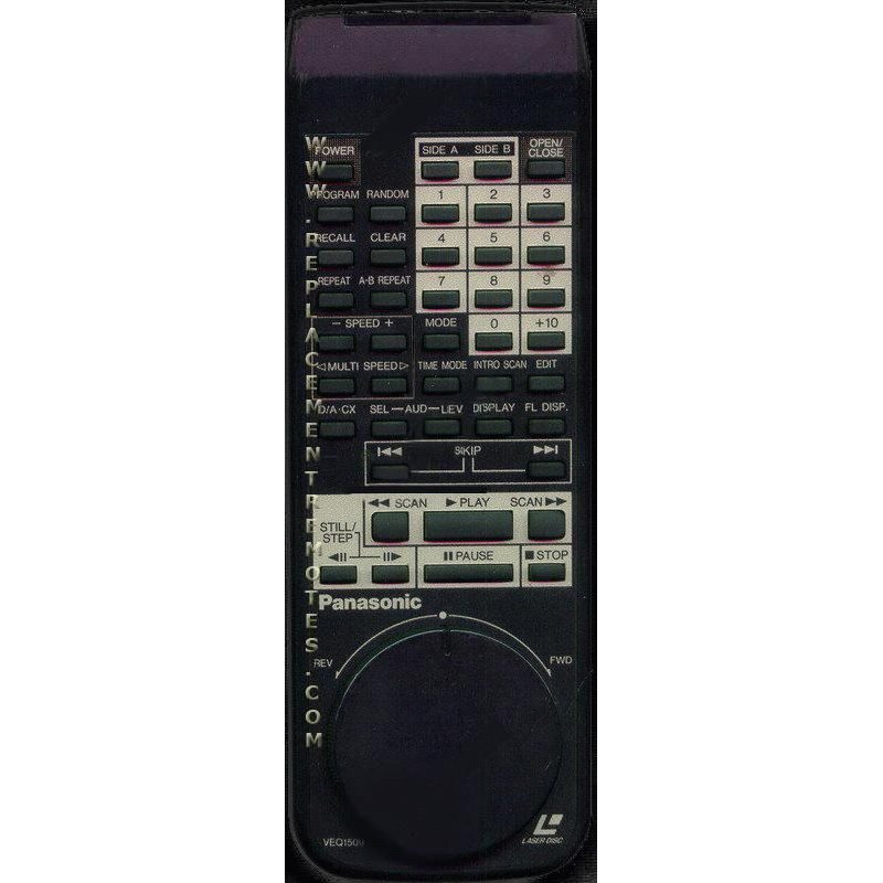Panasonic VEQ1509 Laser Disc Remote Control