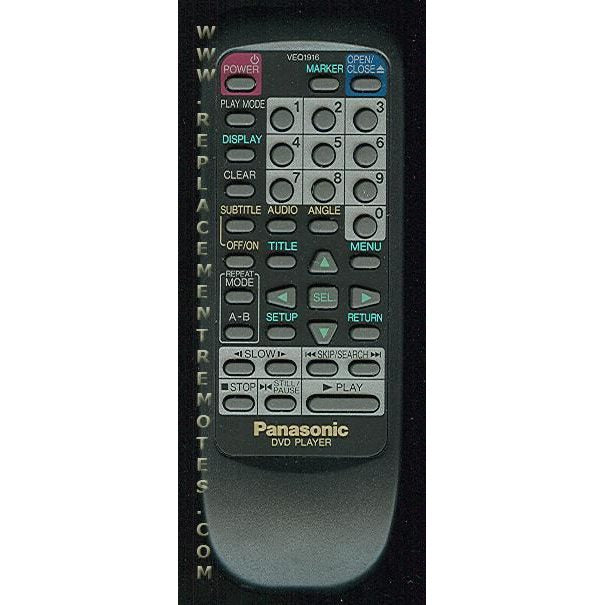 Panasonic VEQ1916 DVD Remote Control