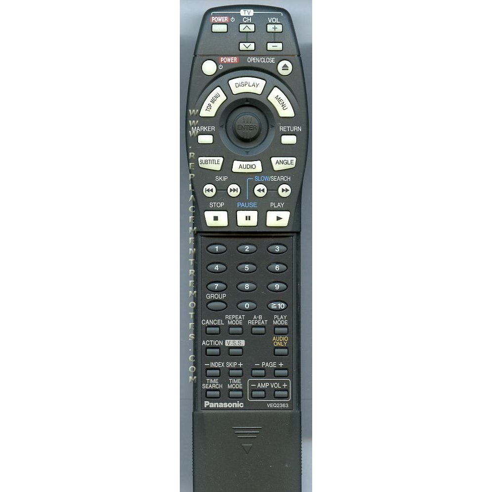 Panasonic VEQ2363 DVD Remote Control