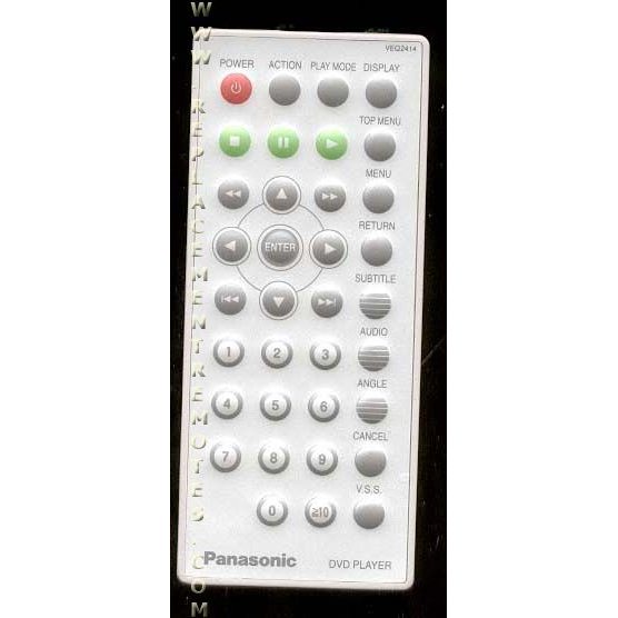 Panasonic VEQ2414 DVD Remote Control