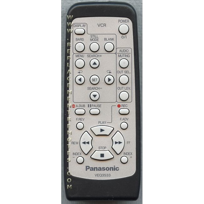 Panasonic VEQ3533 VCR Remote Control