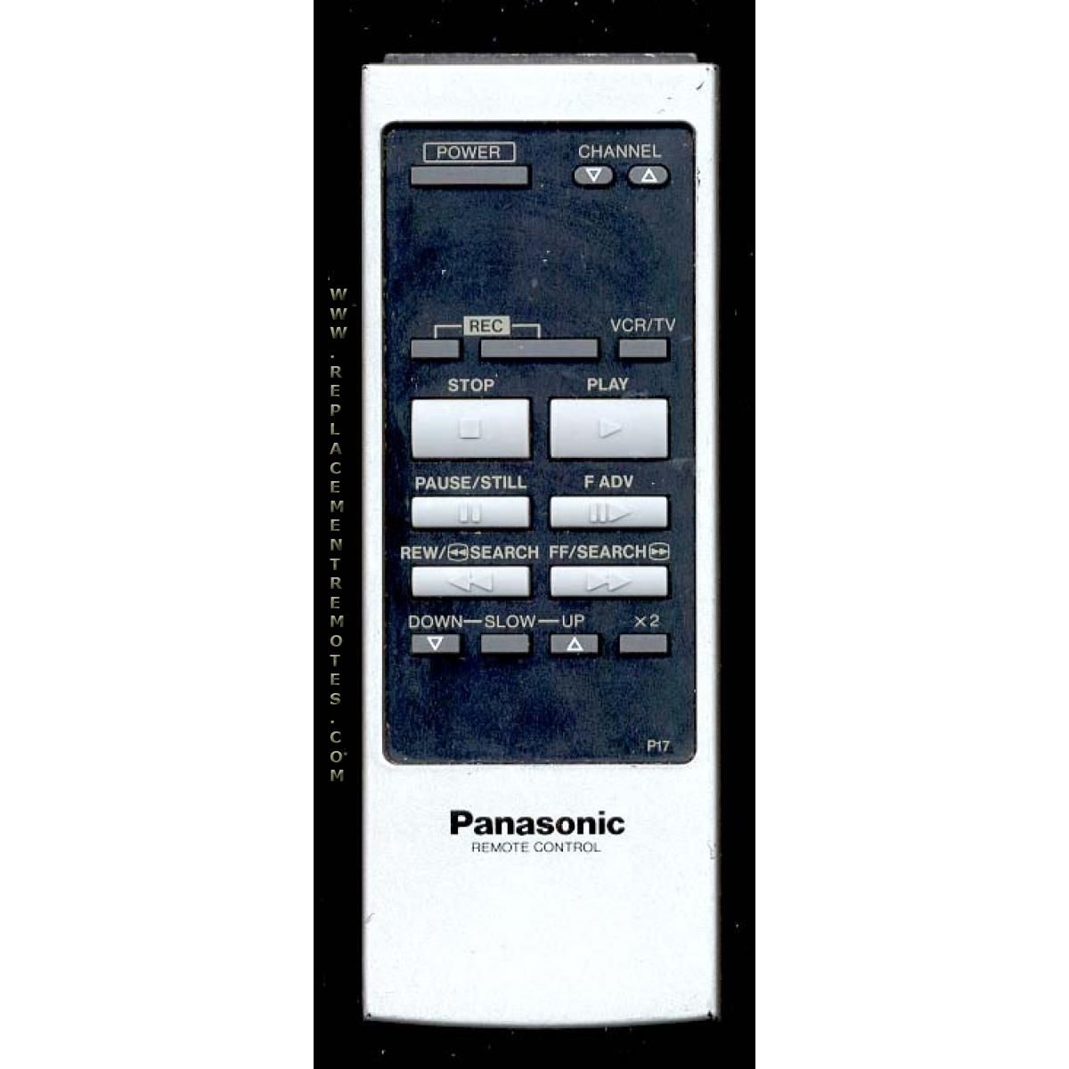 Panasonic VSQS0437 VCR Remote Control