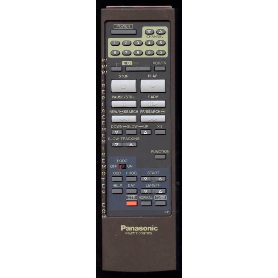 Panasonic VSQS0570 VCR Remote Control