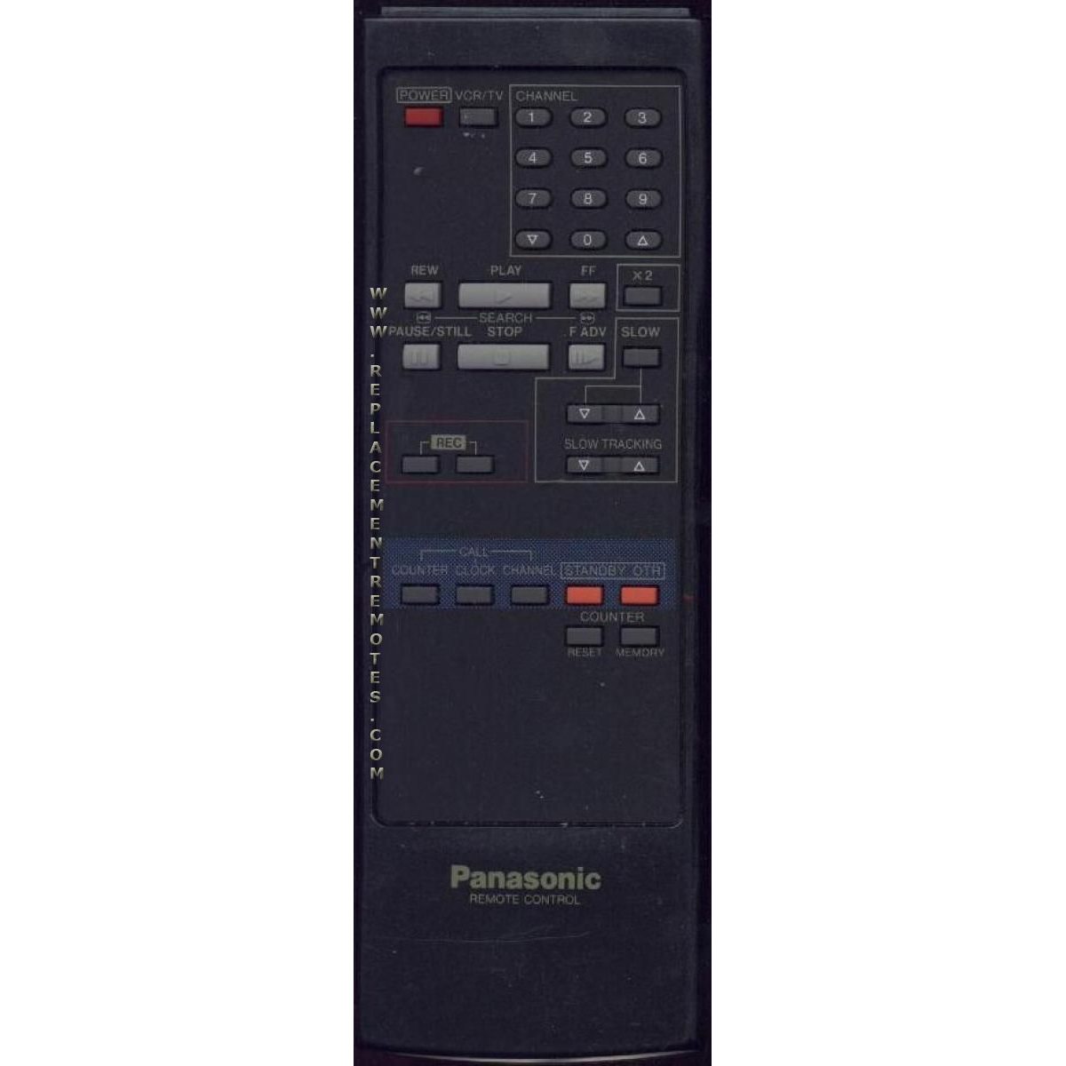 Panasonic VSQS0625 VCR Remote Control
