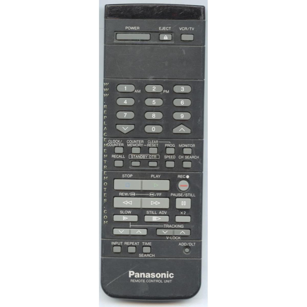 Panasonic VSQS0943 VCR Remote Control