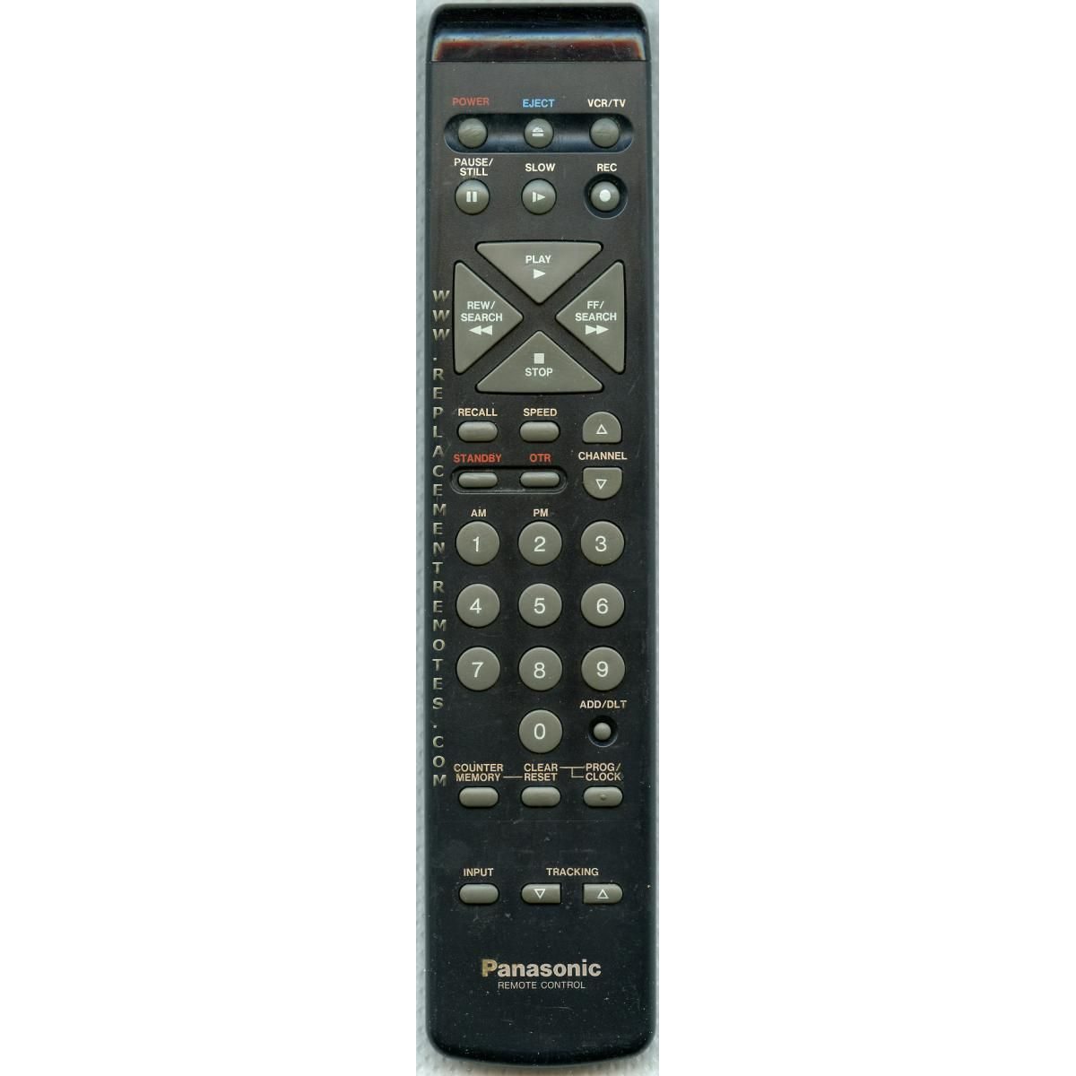 Panasonic VSQS1010 VCR Remote Control