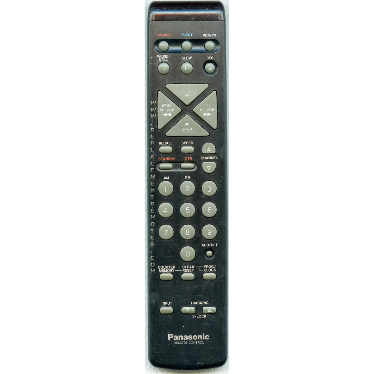 Panasonic VSQS1012 VCR Remote Control