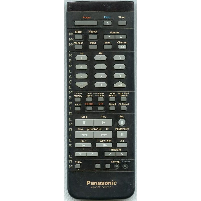 Panasonic VSQS1225 TV/VCR Remote Control