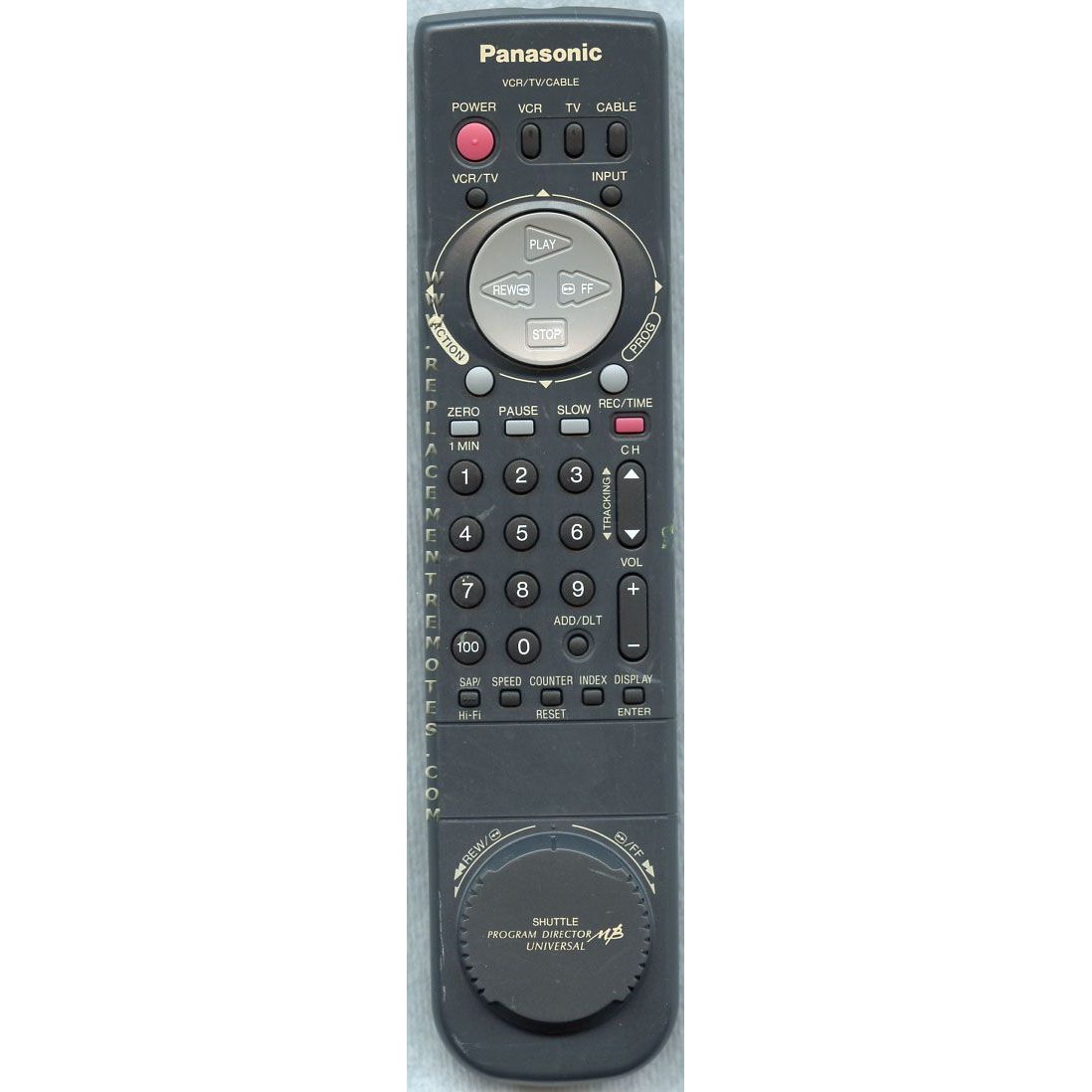 Panasonic VSQS1588 VCR Remote Control
