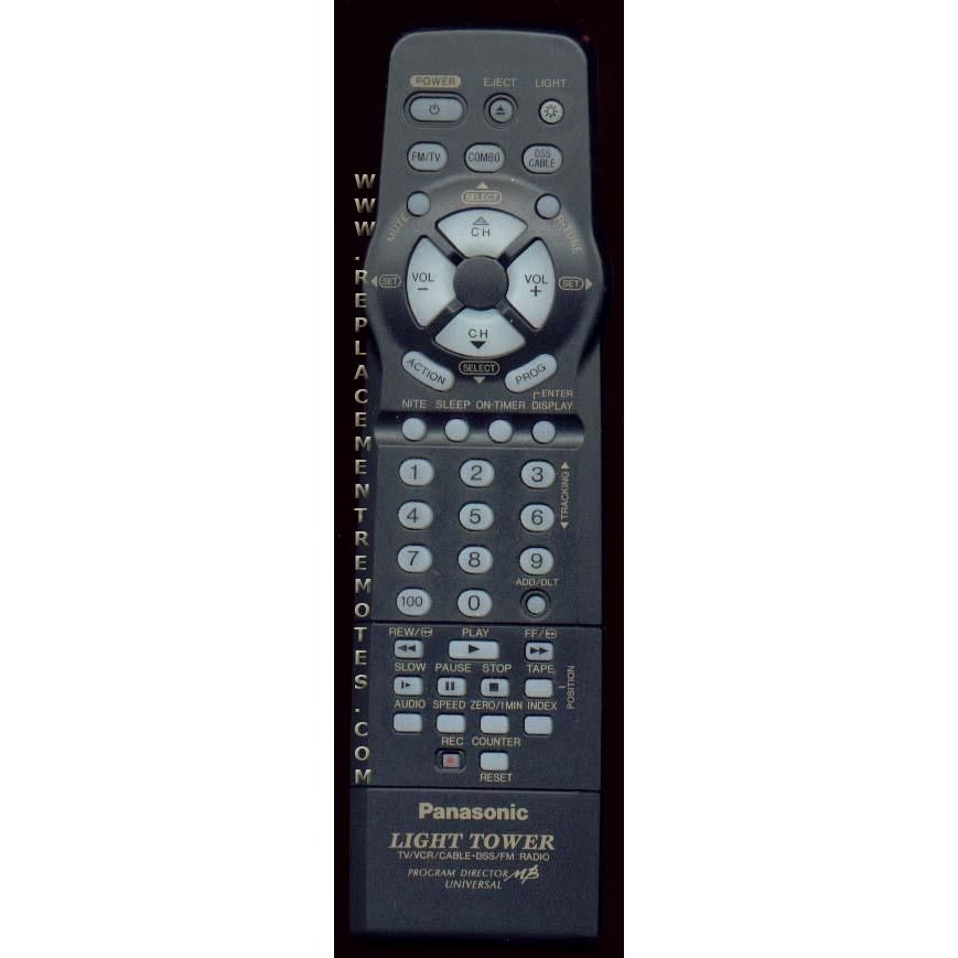 Panasonic VSQS1603 TV/VCR Remote Control
