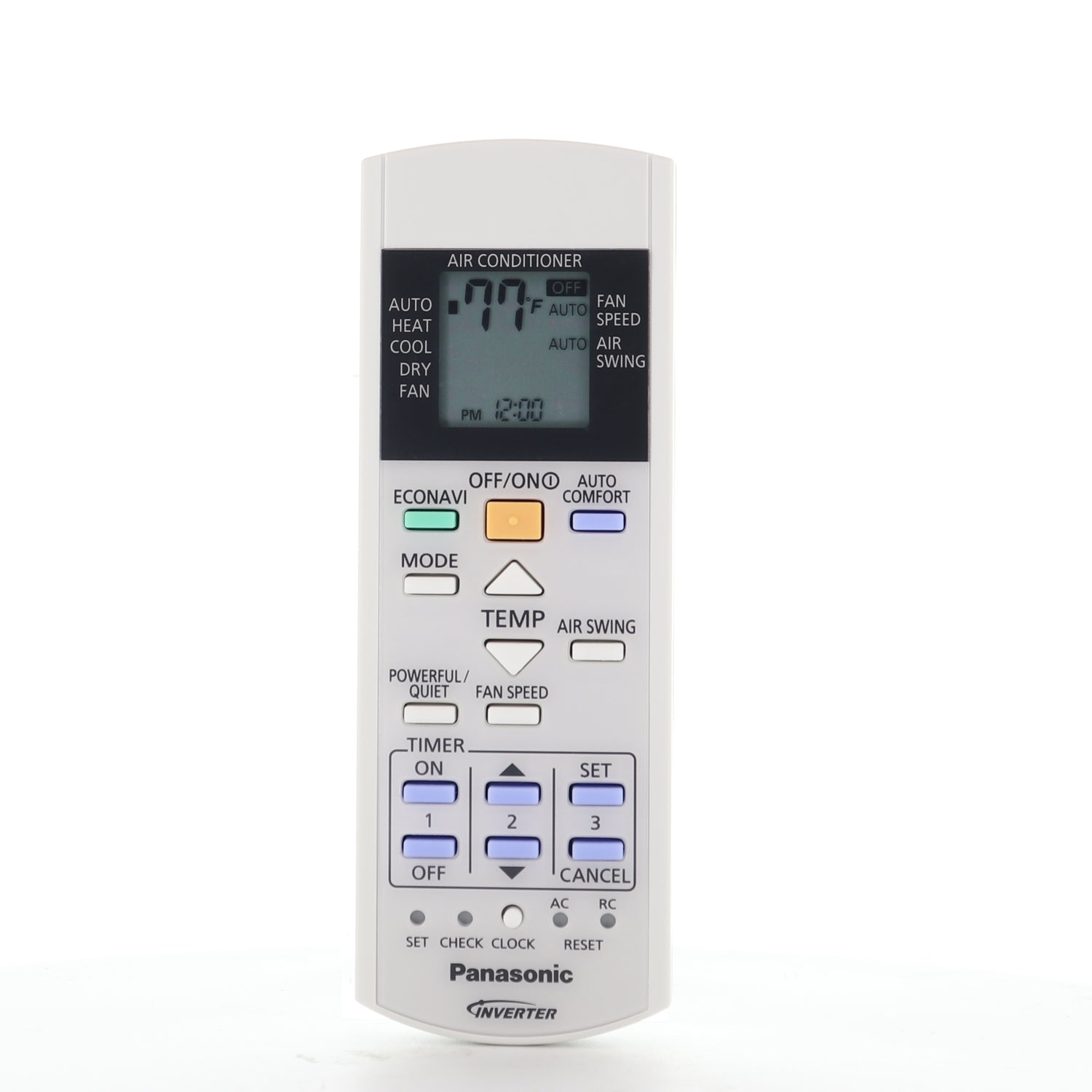 Panasonic CWA75C4567 Indoor Mini Split Ductless Air Conditioner Remote Control with LCD Screen | Thermostatic - CWA75C4567
