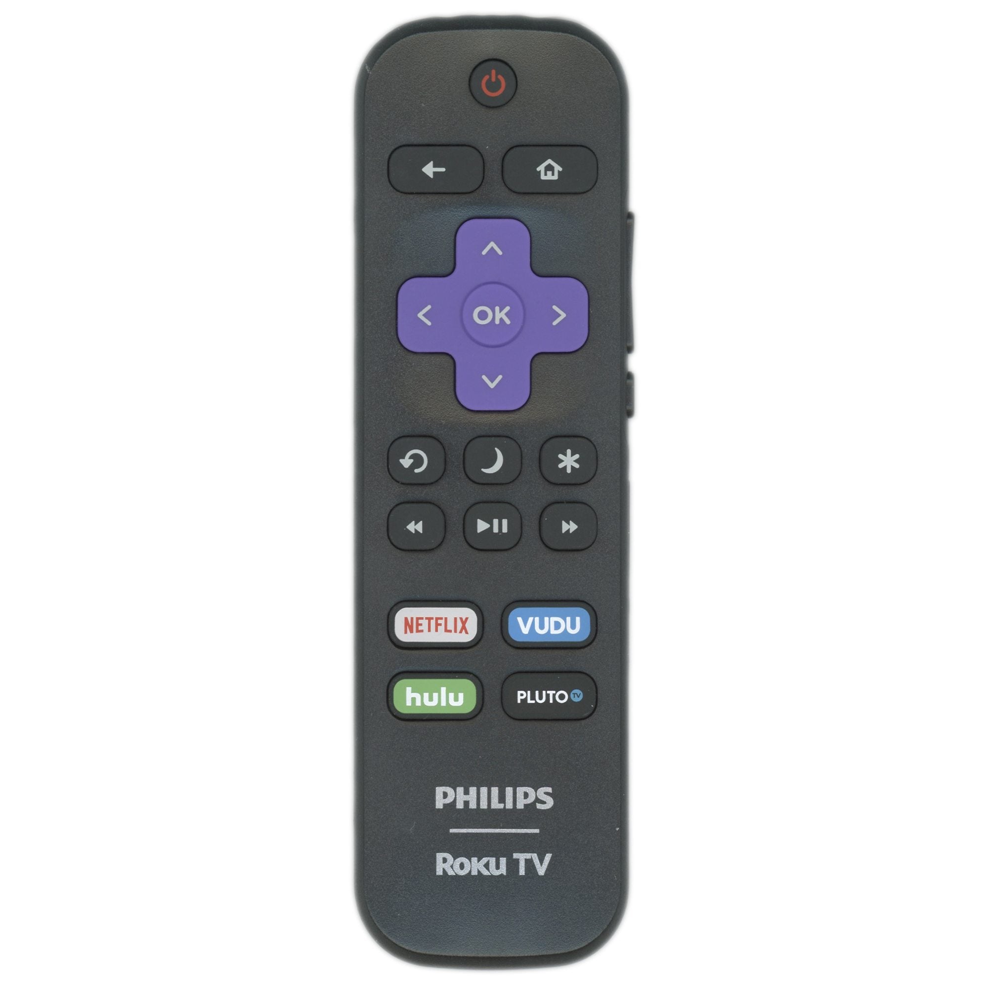 Philips 101018E0016 2017 Roku TV Remote Control - Netflix, Hulu, Vudu, Pluto - 06-518W21-PH01X