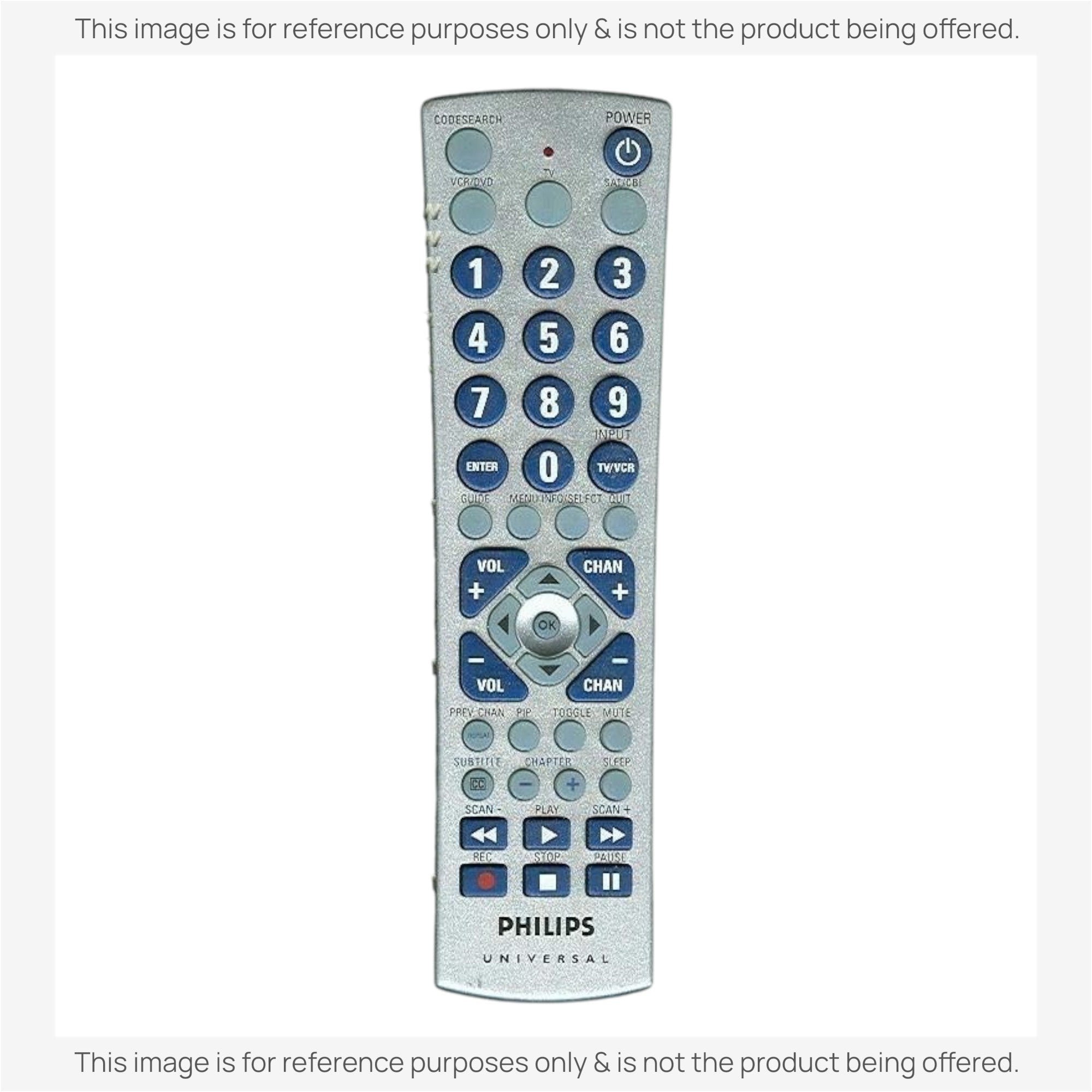 Substitute for Philips CL019 3-Device Universal Remote Control [RRU401]