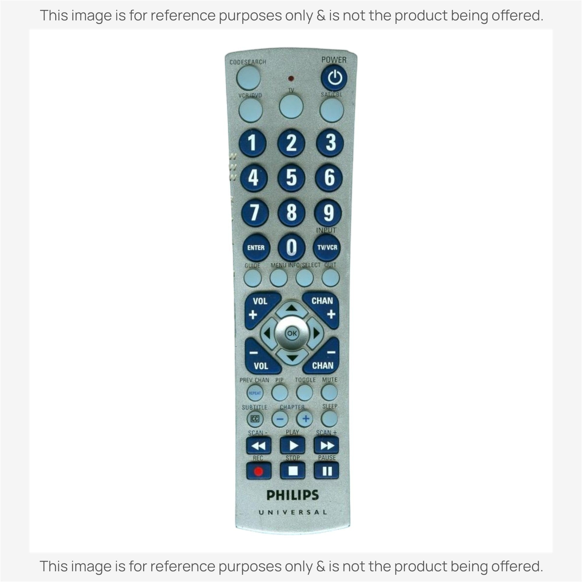 Anderic Substitute for Philips CL035 3-Device Universal Remote Control [RRU401]