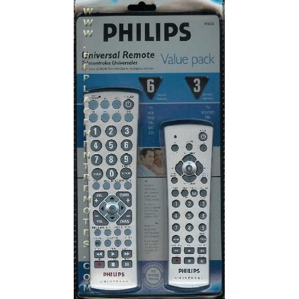 Control remoto universal avanzado Philips PH63S ValuePack