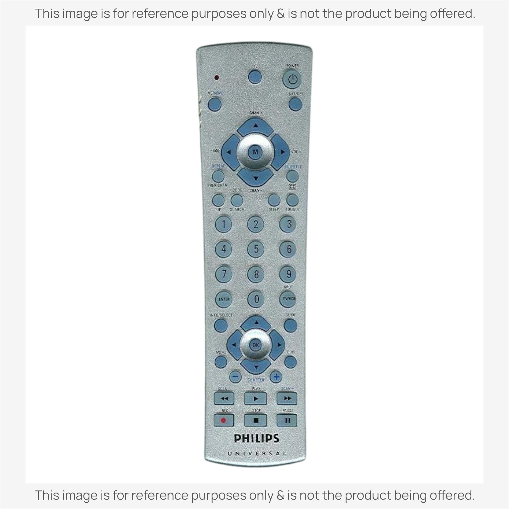 Sustituto para el mando a distancia universal Philips PM335 de 3 dispositivos [RRU401]