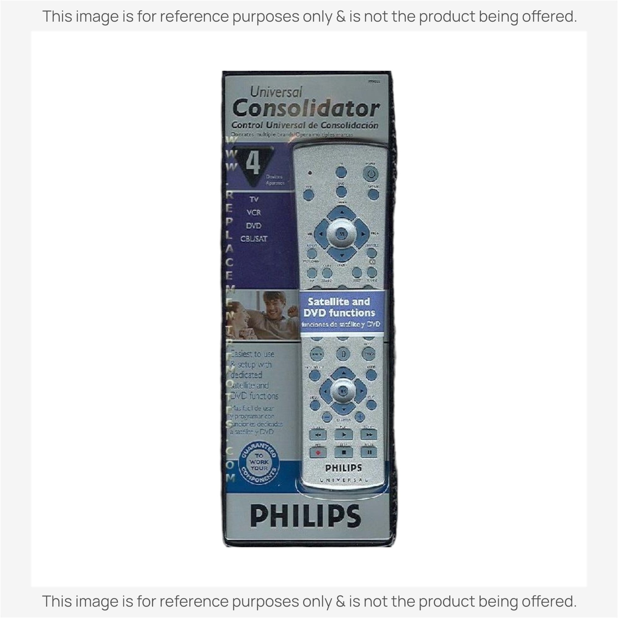 Télécommande universelle 4 appareils Philips PM4355 [RRU401] - Produit de remplacement