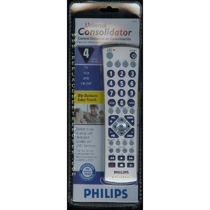 Control remoto universal Philips PM435S para 3 dispositivos 
