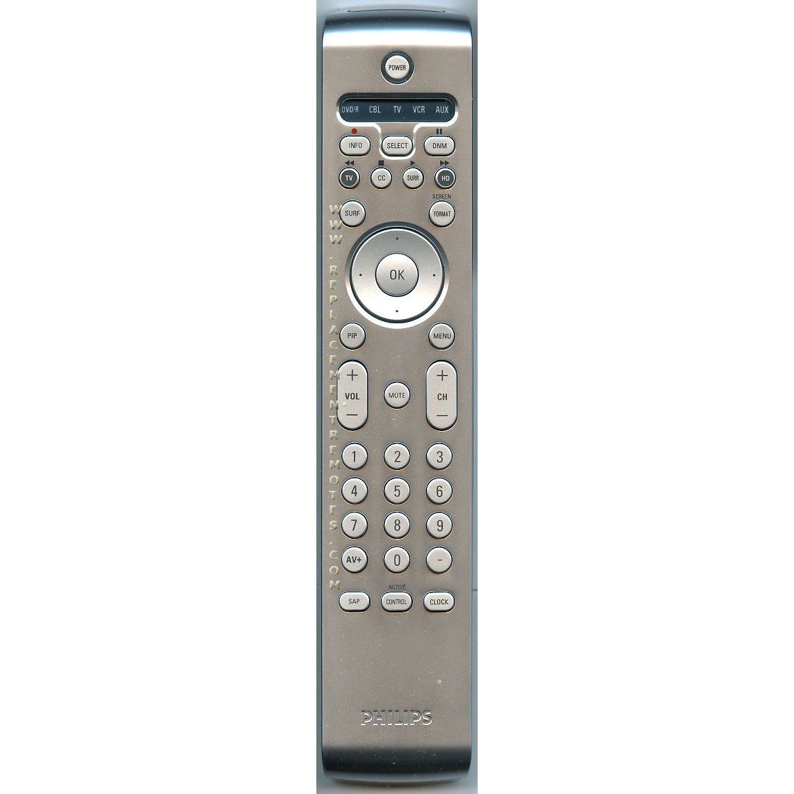 Télécommande pour téléviseur Philips RC4306/01B