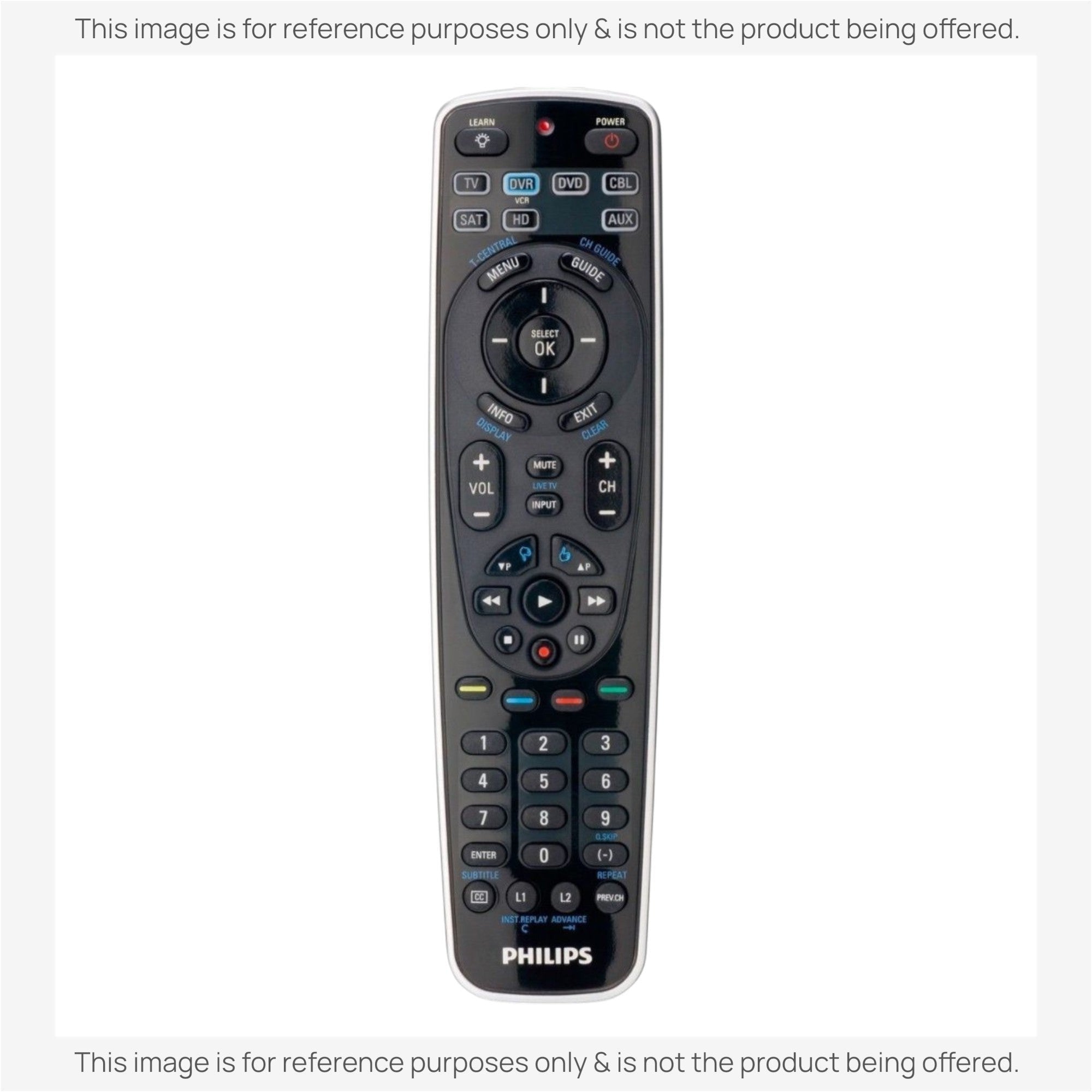 Anderic Substitute for Philips SRP5107/27 Advanced Universal Remote Control [RRU401]