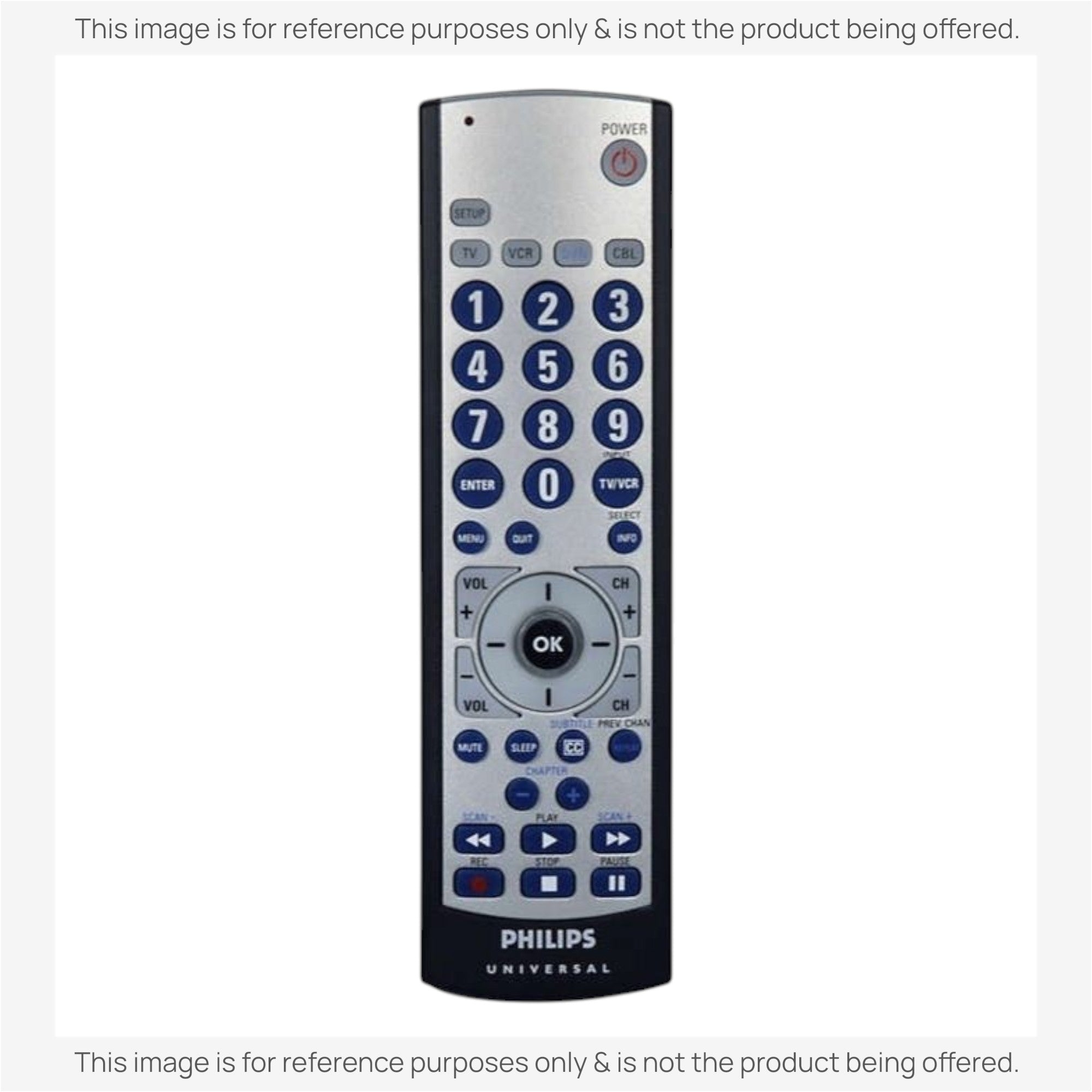 Sustituto para el mando a distancia universal de 4 dispositivos Philips SRU2104S/27 [RRU401]