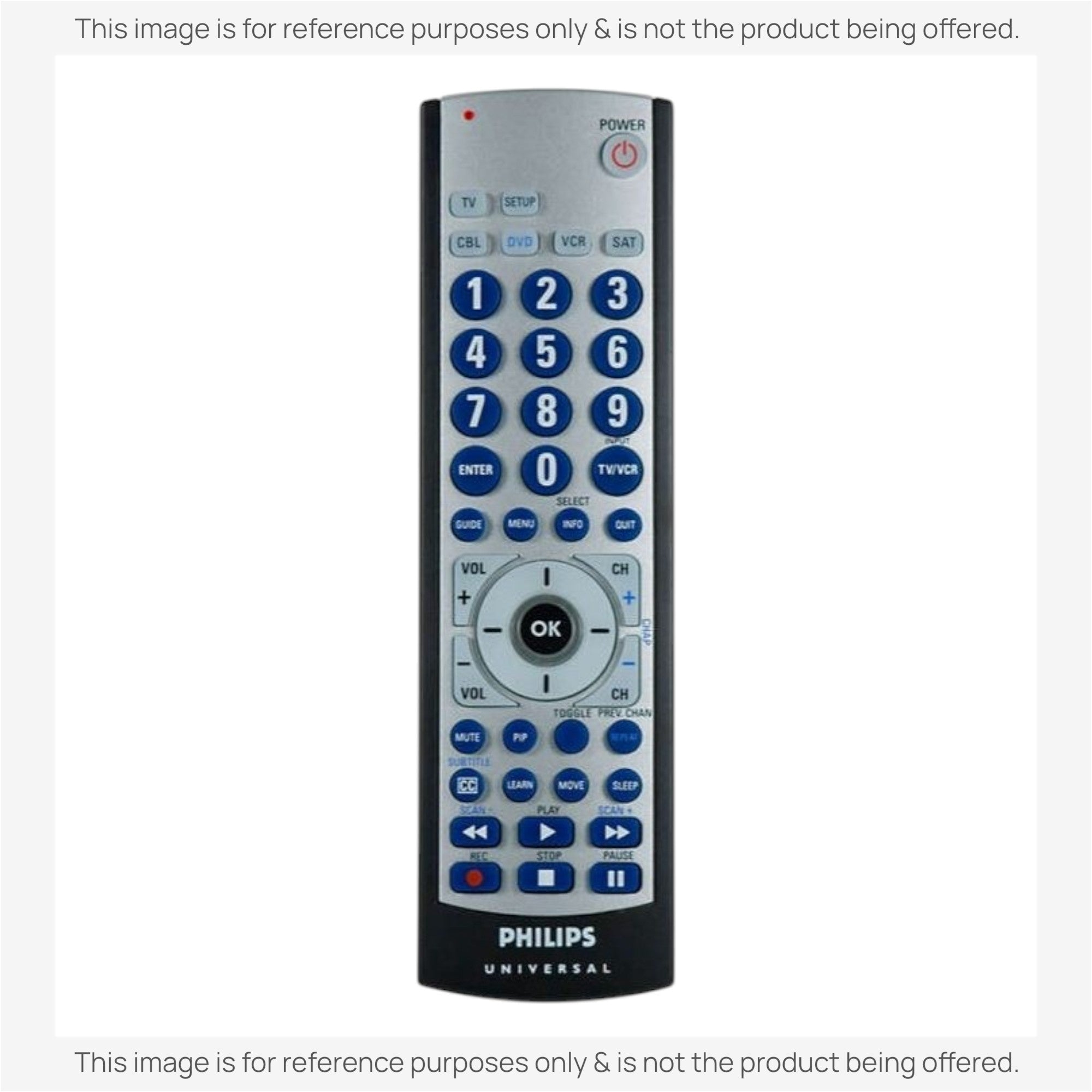 Anderic Substitute for Philips SRU3005/27 Advanced Universal Remote Control [RRU401]