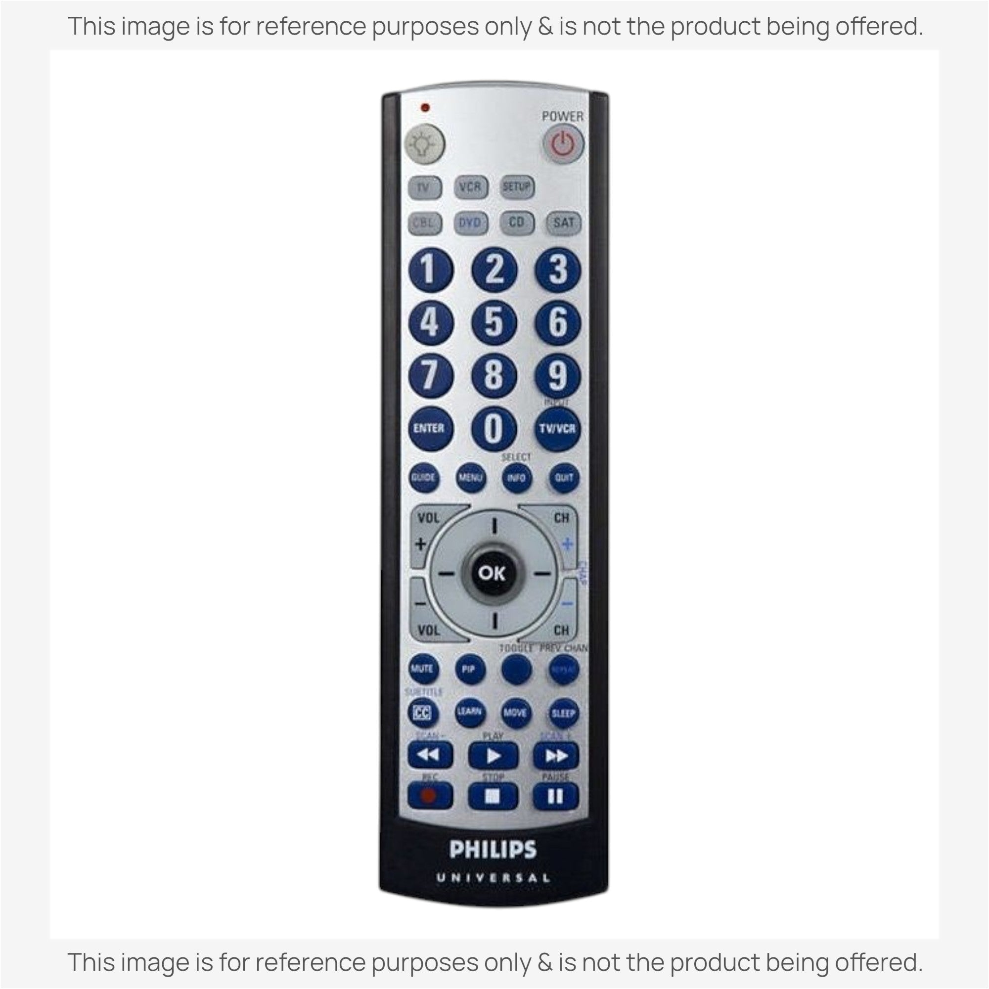 Sustituto para el mando a distancia universal de 4 dispositivos Philips SRU3006/27 [RRU401]