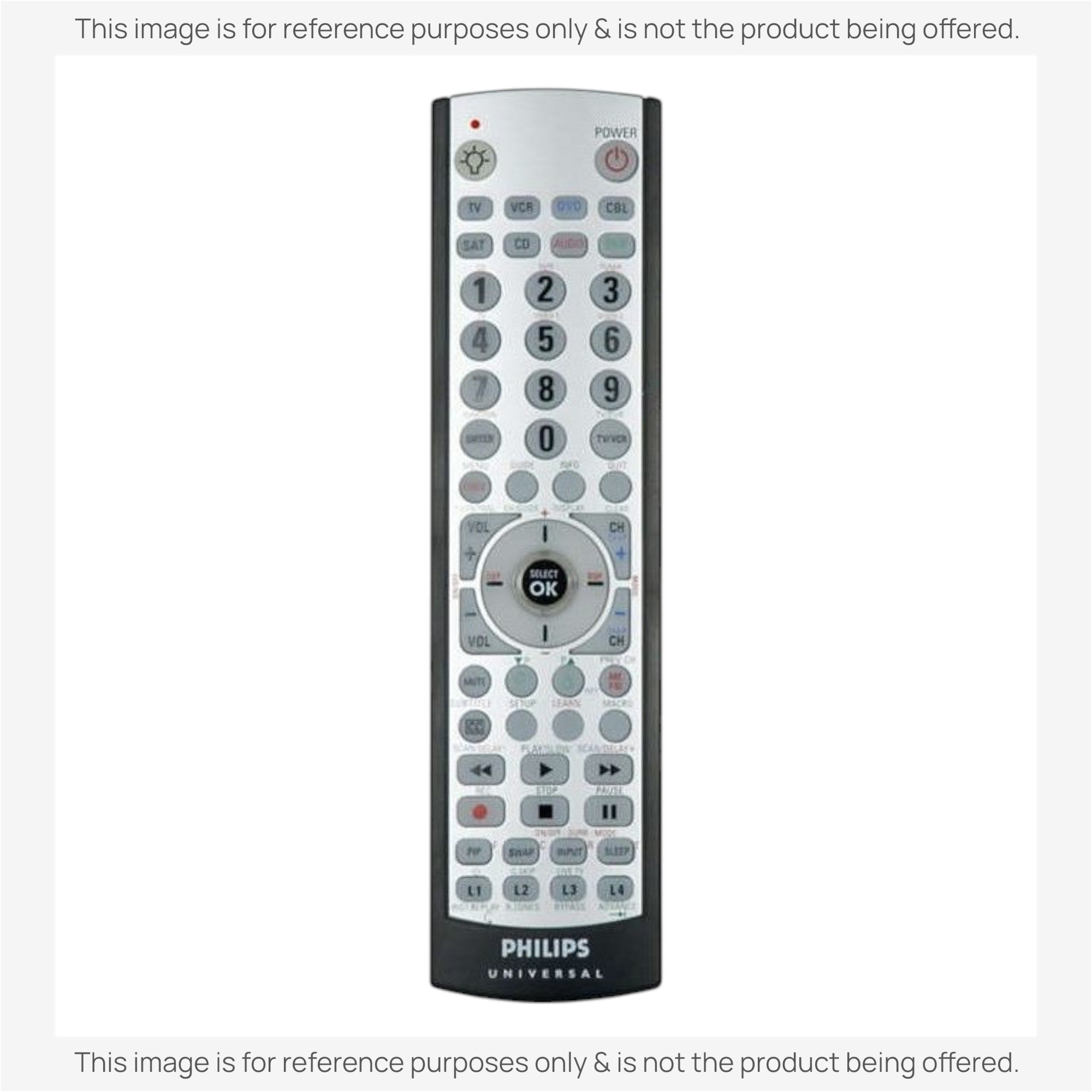 Anderic Substitute for Philips SRU4008/27 Advanced Universal Remote Control [RRU401]