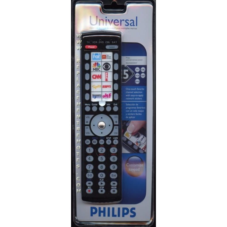 Control remoto universal Philips SRU4105WM/17 para 5 dispositivos