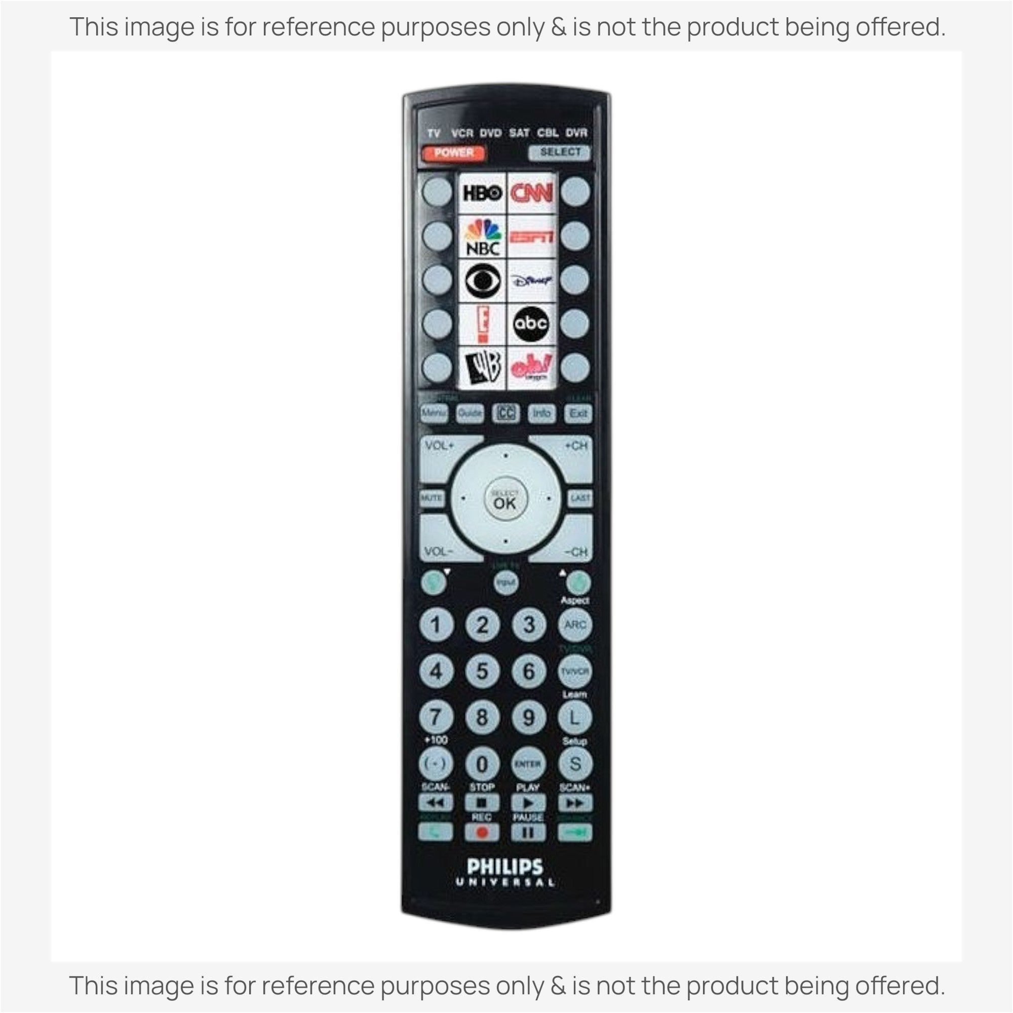 Anderic Substitute for Philips SRU4106/27 Advanced Universal Remote Control [RRU401]