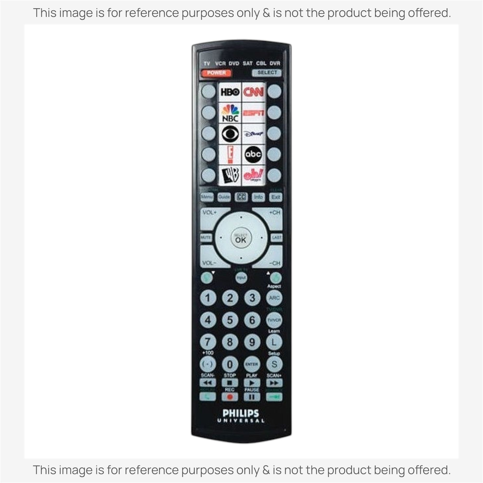 Télécommande universelle avancée de remplacement pour Philips SRU4106/27 [RRU401]