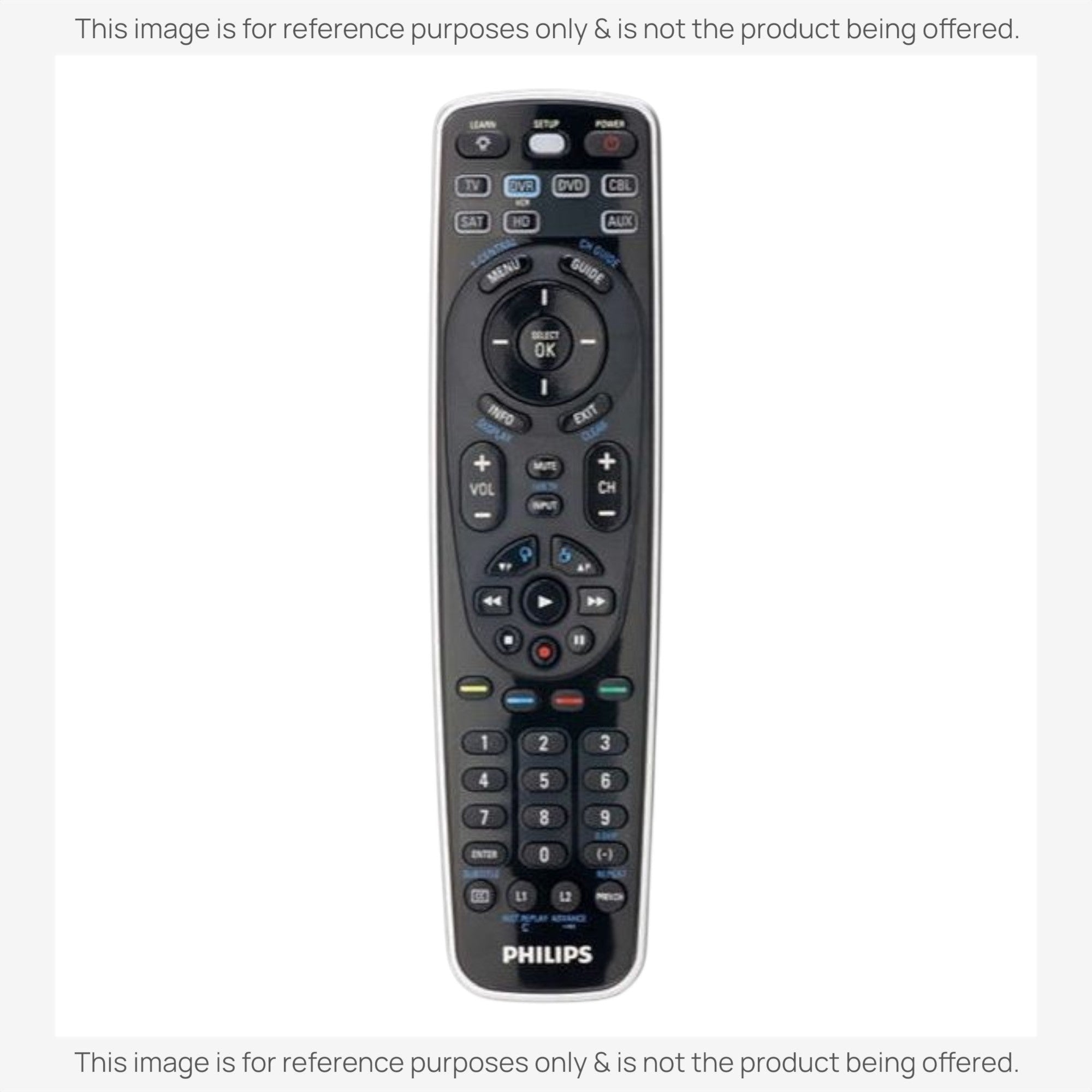 Télécommande universelle avancée Philips SRU5107/27 de remplacement [RRU401]