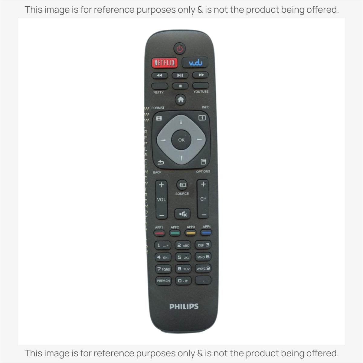 Substitute for Philips URMT41JHG003 TV Remote Control [URMT41JHG003]