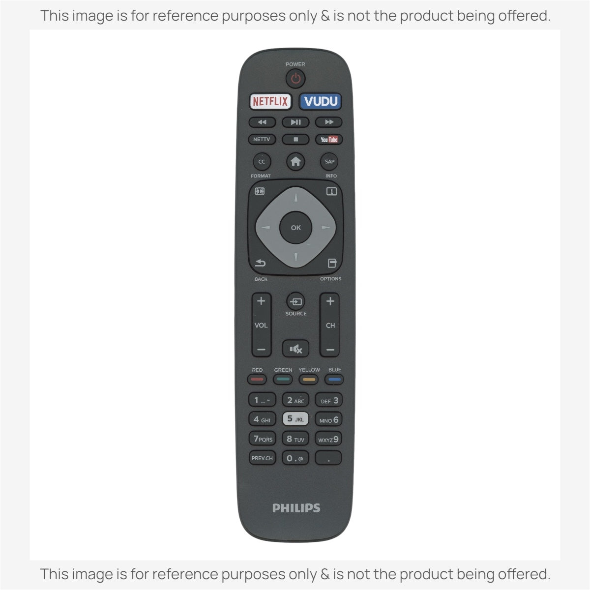 Substitute for Philips URMT43JHG001 TV Remote Control YKF432-001 [URMT41JHG003]