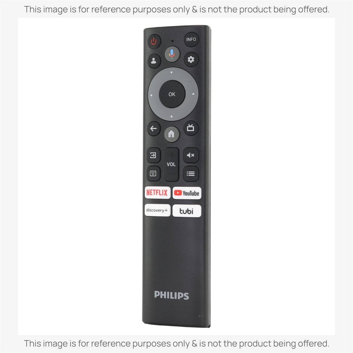 Substitute for Philips RC860G Google Android TV Remote Control with Voice | 7000 Series [Philips HS-8AD]