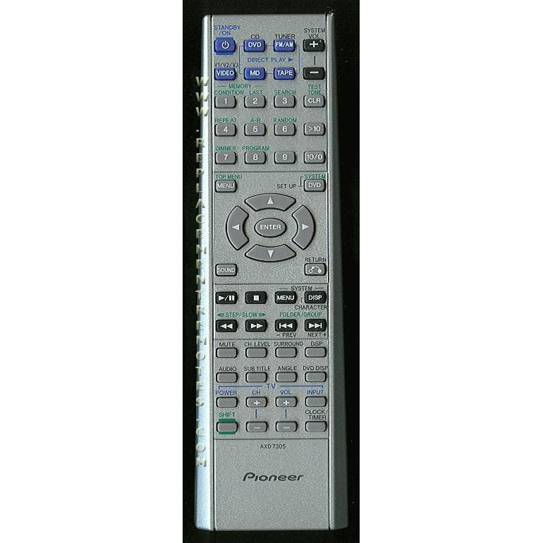 Control remoto del receptor Pioneer AXD7305