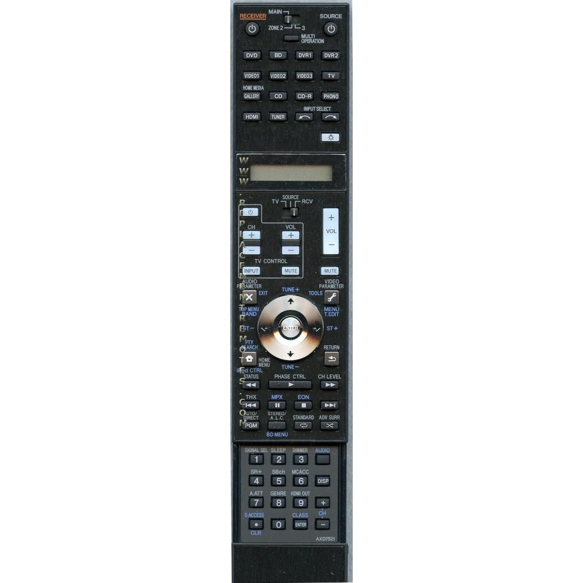 Control remoto del receptor Pioneer AXD7521