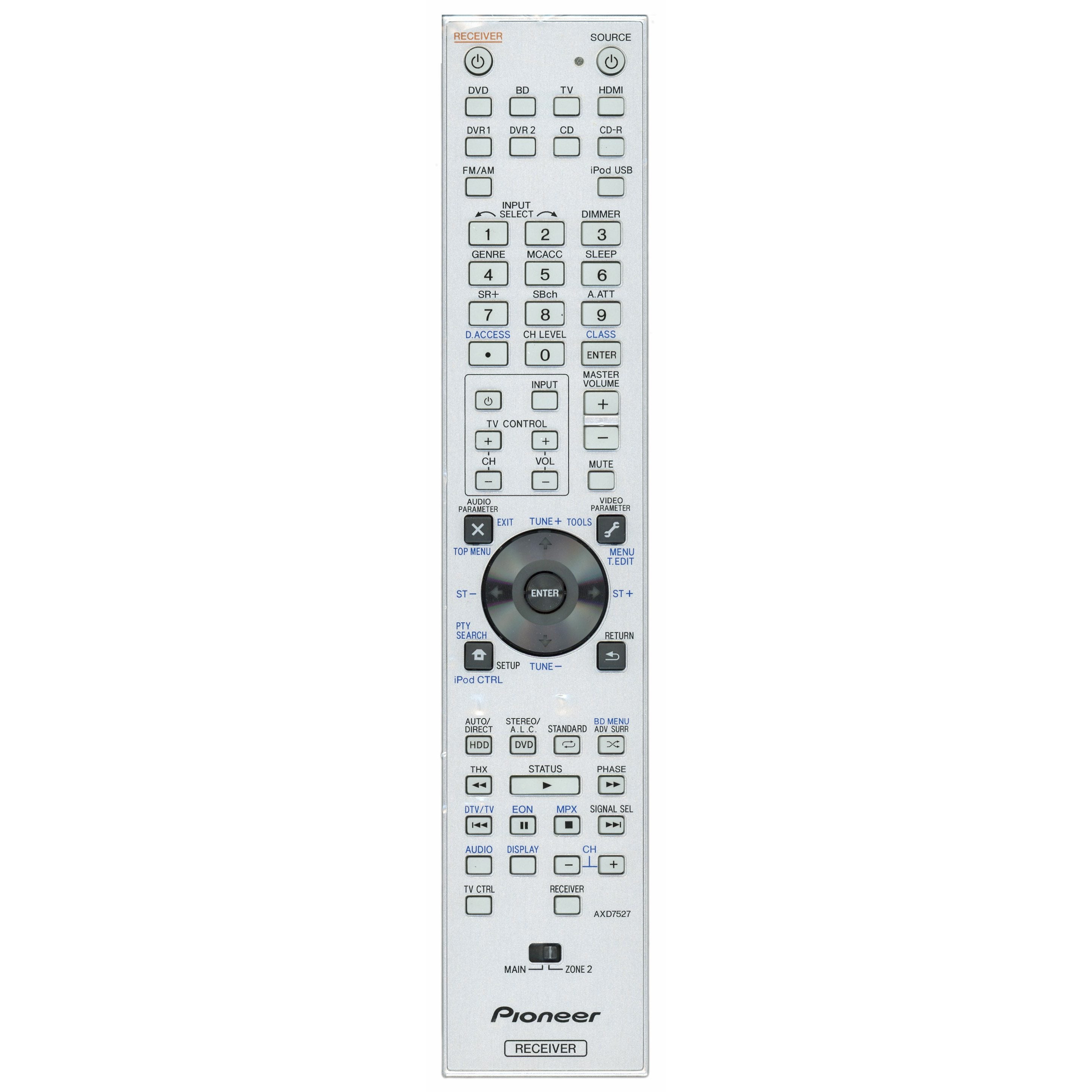 Télécommande du récepteur Pioneer AXD7527