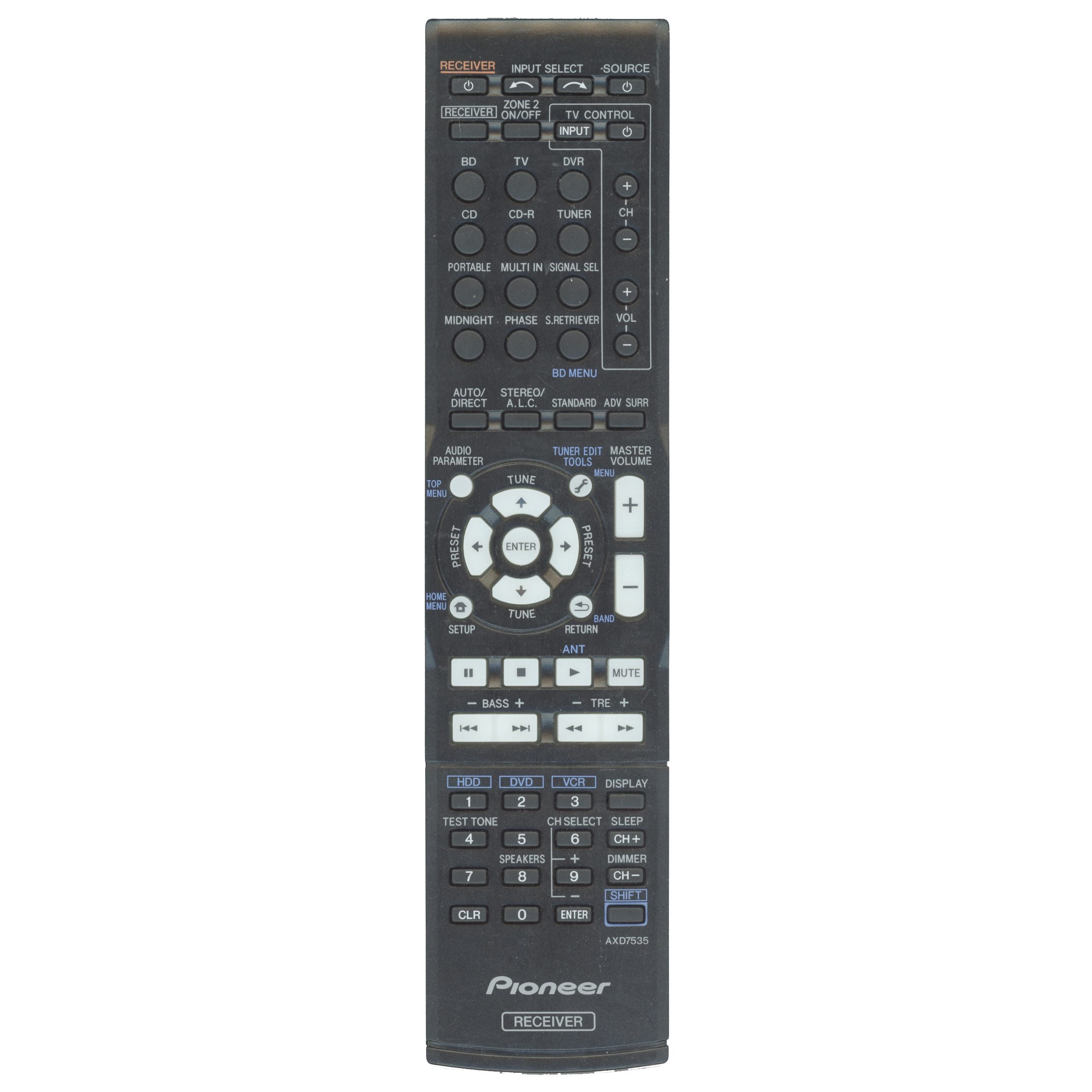 Télécommande du récepteur Pioneer AXD7535