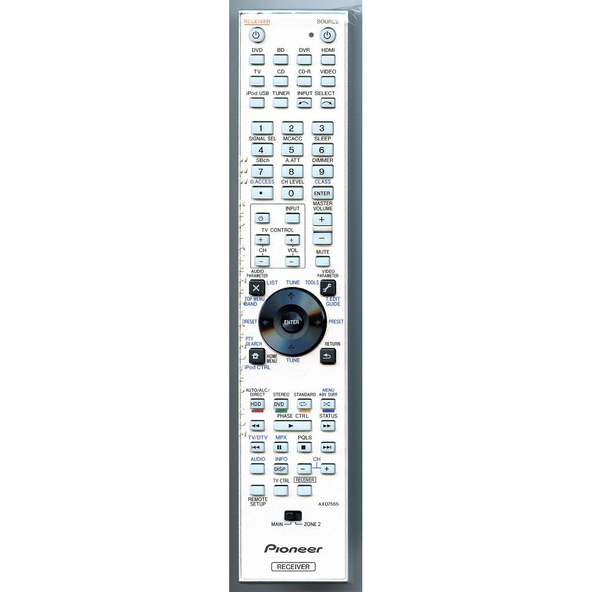 Télécommande du récepteur Pioneer AXD7555