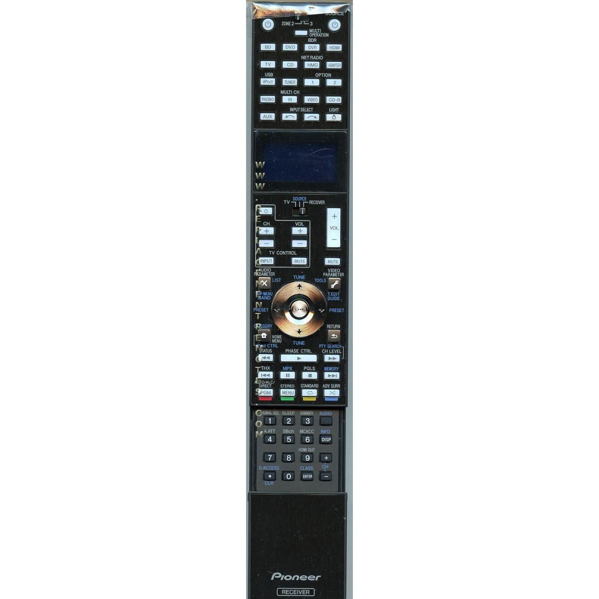 Télécommande du récepteur Pioneer AXD7580