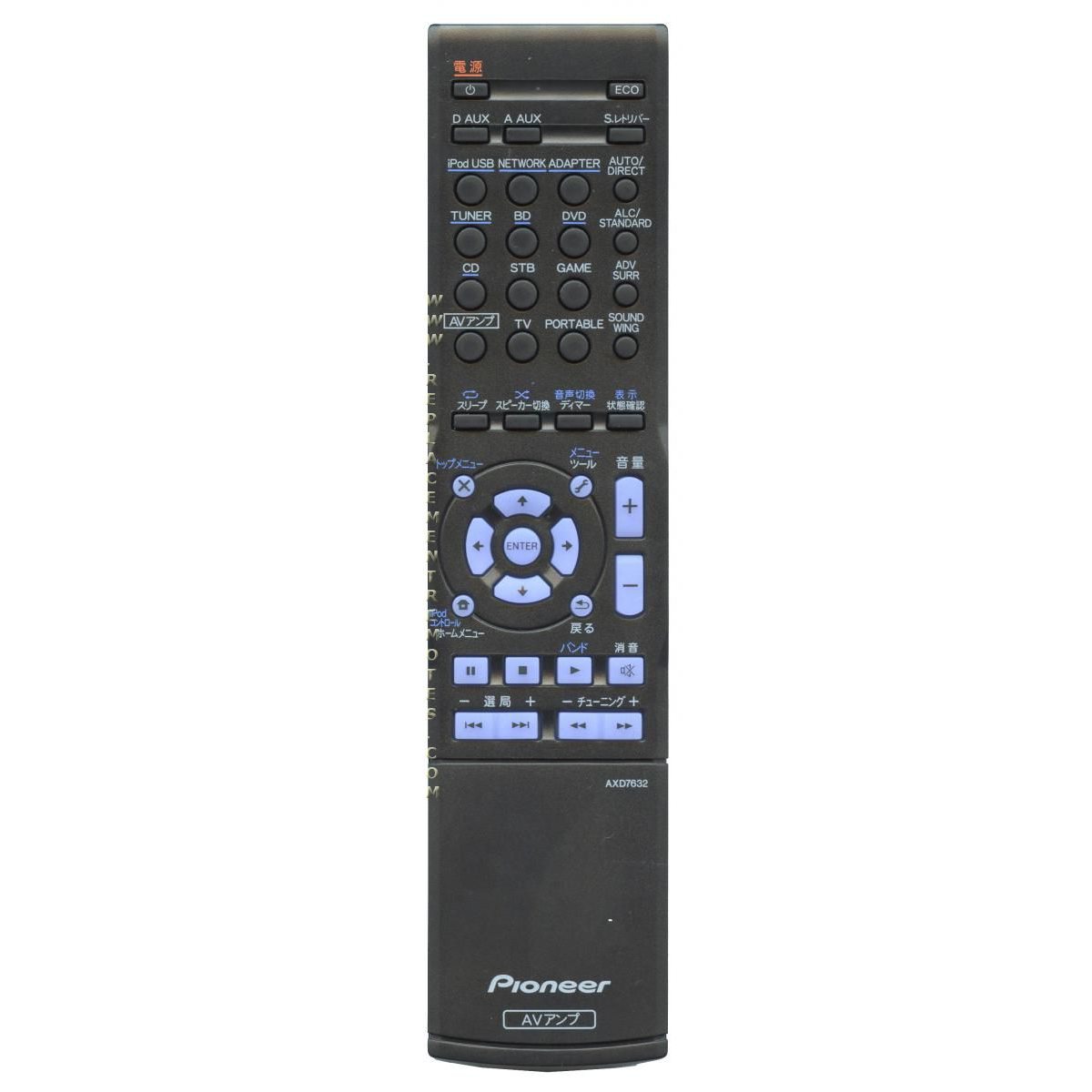Télécommande du récepteur Pioneer AXD7632