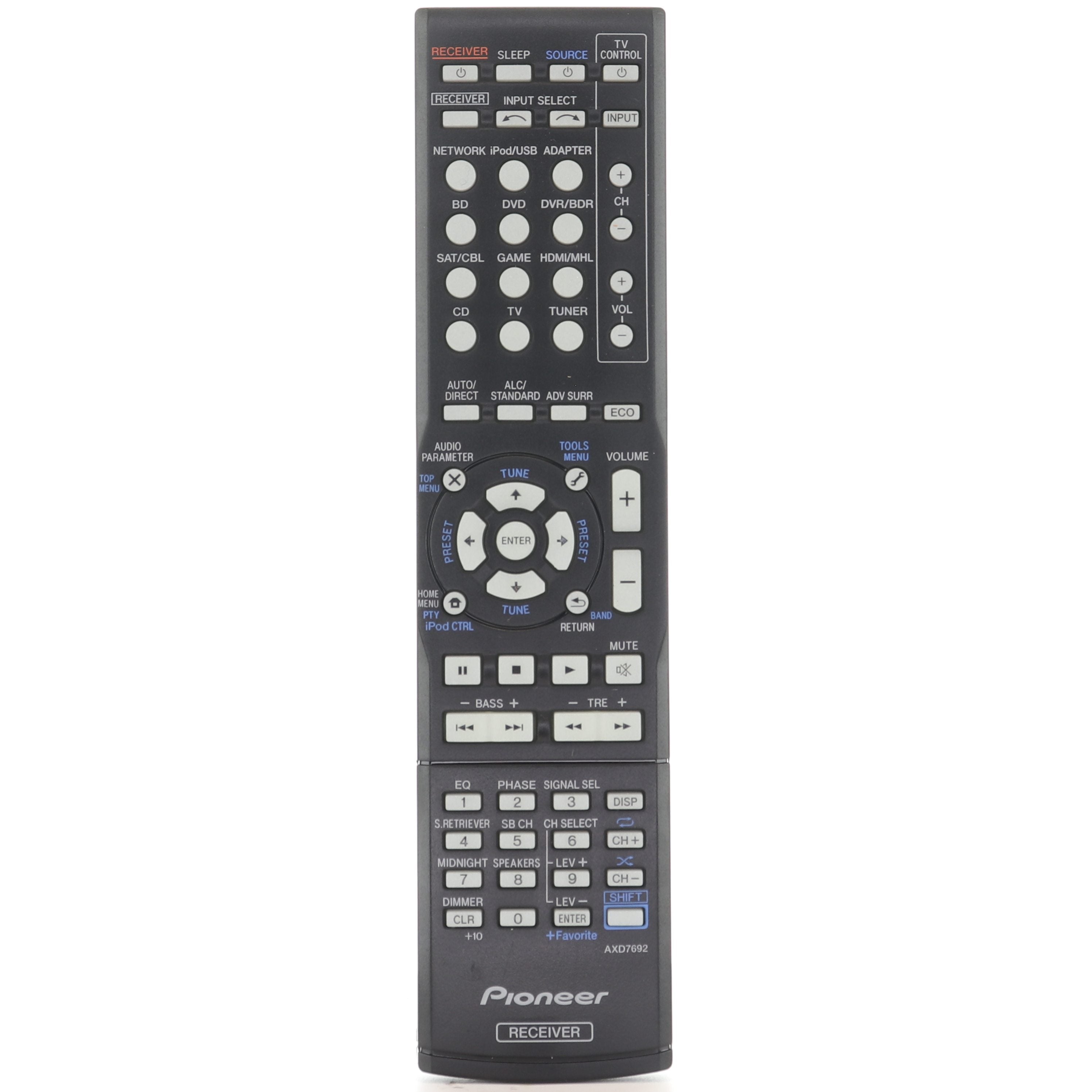 Pioneer AXD7692 A/V Receiver Remote Control - 8300769200010IL