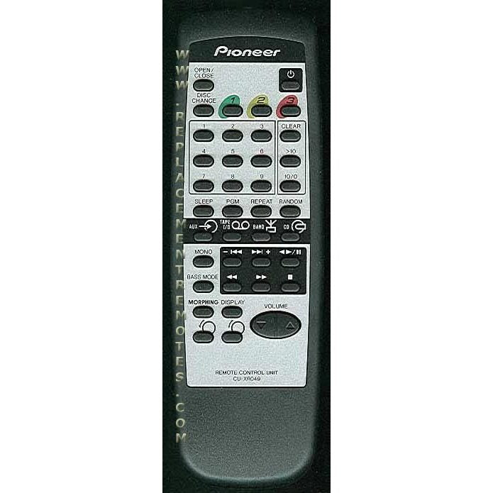 Pioneer CRXR049 CD Player Audio Remote Control - XXD3010