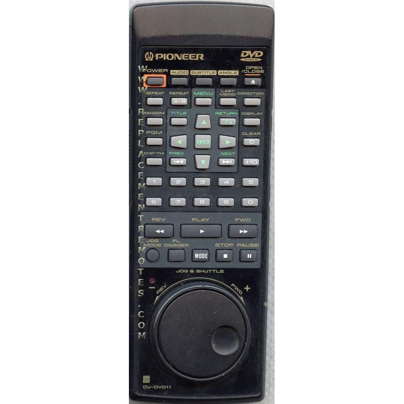 Pioneer CUDV011 DVD Remote Control
